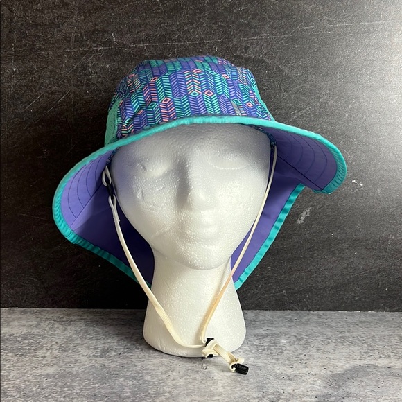 Sunday Blue‎ and Purple Patterned Hat - Picture 1 of 9